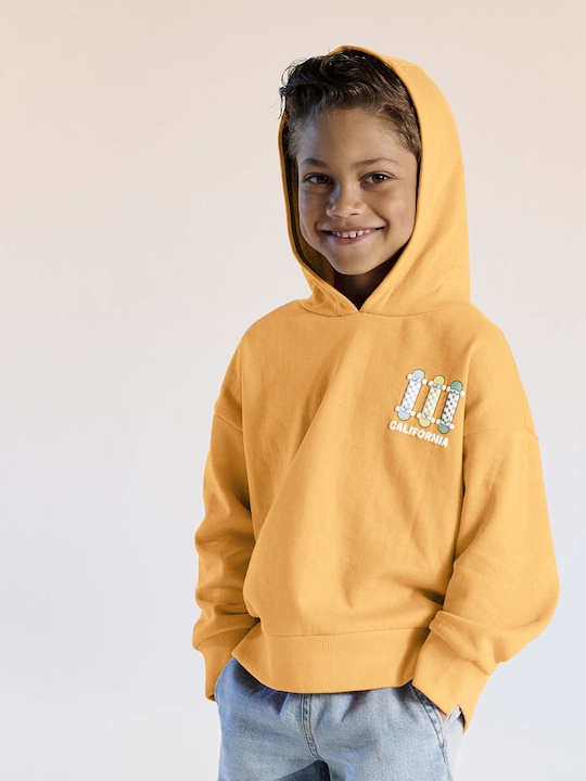 Immagine prodotto Vertbaudet Jungen Kapuzensweatshirt mit Print und Recycling-Polyester (110)