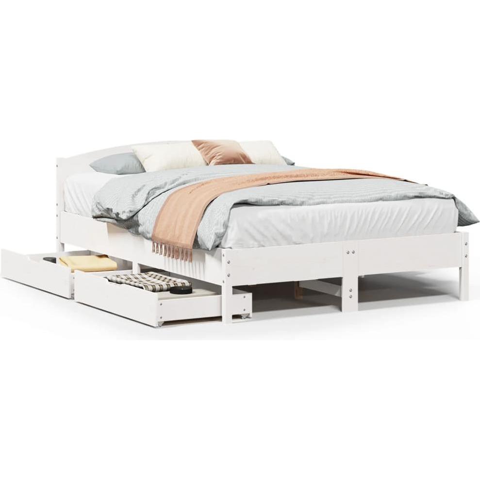 VidaXL, Bett, Bett ohne Matratze (135 x 190 cm)
