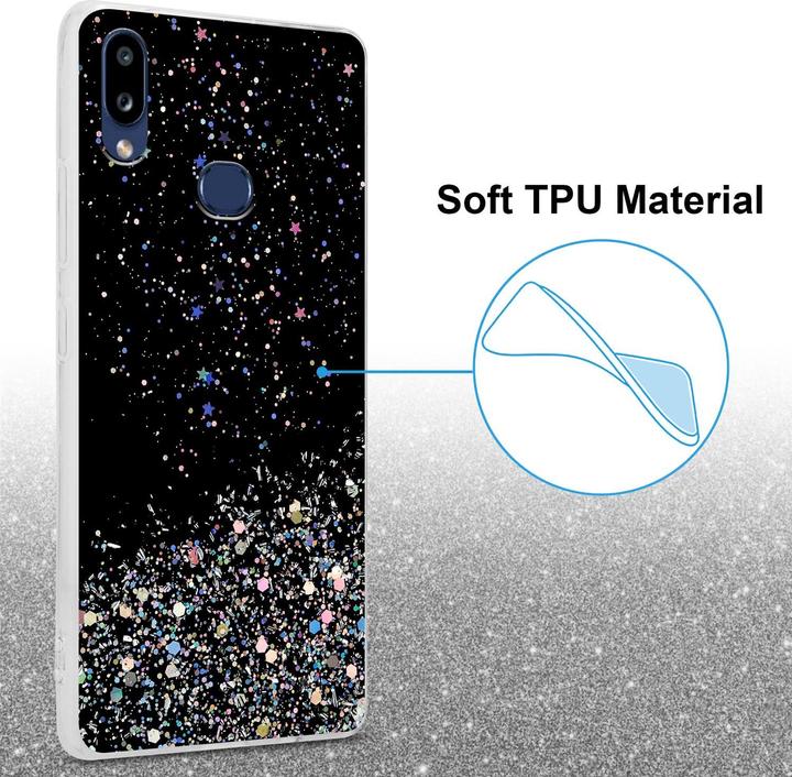 Produktbild Cadorabo TPU Cover funkelnder Glitter (Samsung Galaxy A10s, Samsung Galaxy M01s)