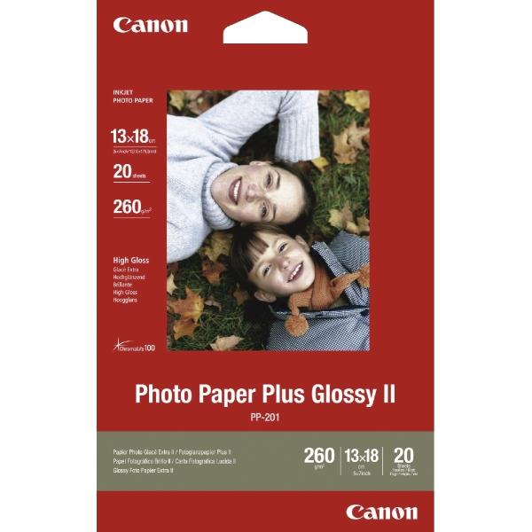 Actual product image Canon PP-201 Plus Glossy II (260 g/m², 13 x 18 cm, 20 x)