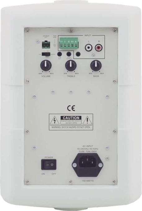 Produktbild TAVOR 6-O PAIR/BLACK - Aktivlautsprecher-Set Wandaufbau 50 Watt auto Off 1 aktiv 1passiv Lau (1 Paar, 50 W)
