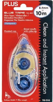 Plus Japan Roller de colle "R", 8,4 mm x 10 m, permanent