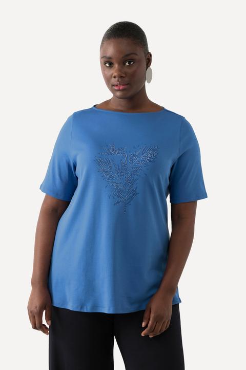 Produktbild Ulla Popken T-Shirt, Pima Cotton, Farn, U-Boot-Ausschnitt, Halbarm (58)
