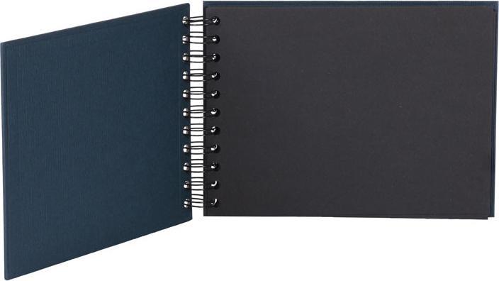 Productafbeelding Rössler Fotoalbum S.O.H.O. Marine donkerblauw, zwarte pagina's (14.50 x 22 cm)