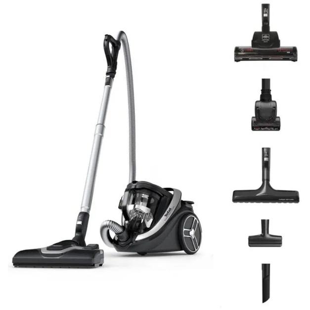 Tefal TW7976, Staubsauger, Schwarz, Silber