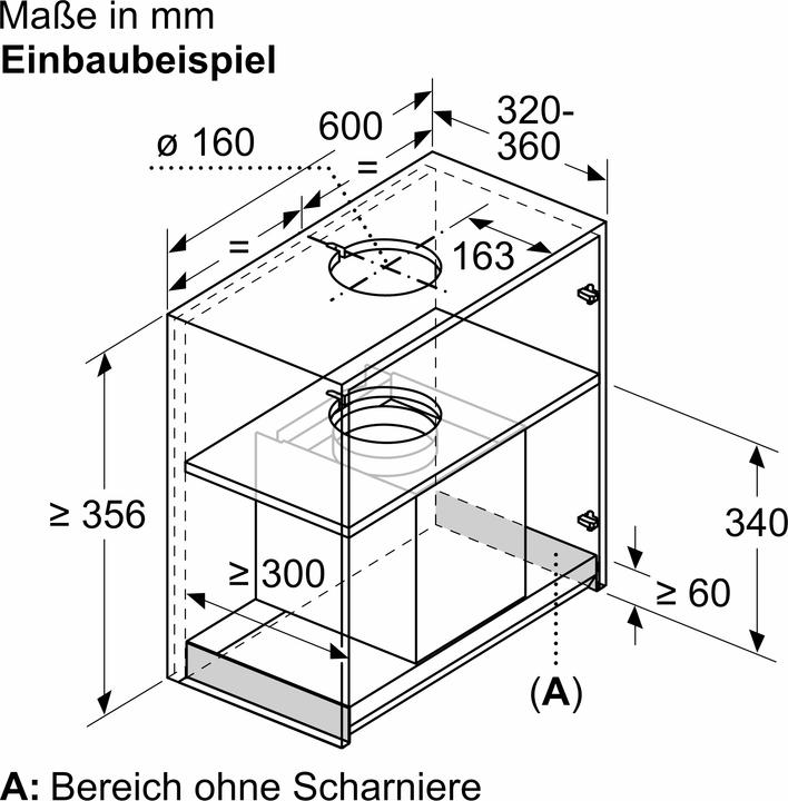 Produktbild Bosch Hausgeräte DBB67AM60 (Unterbauhaube)