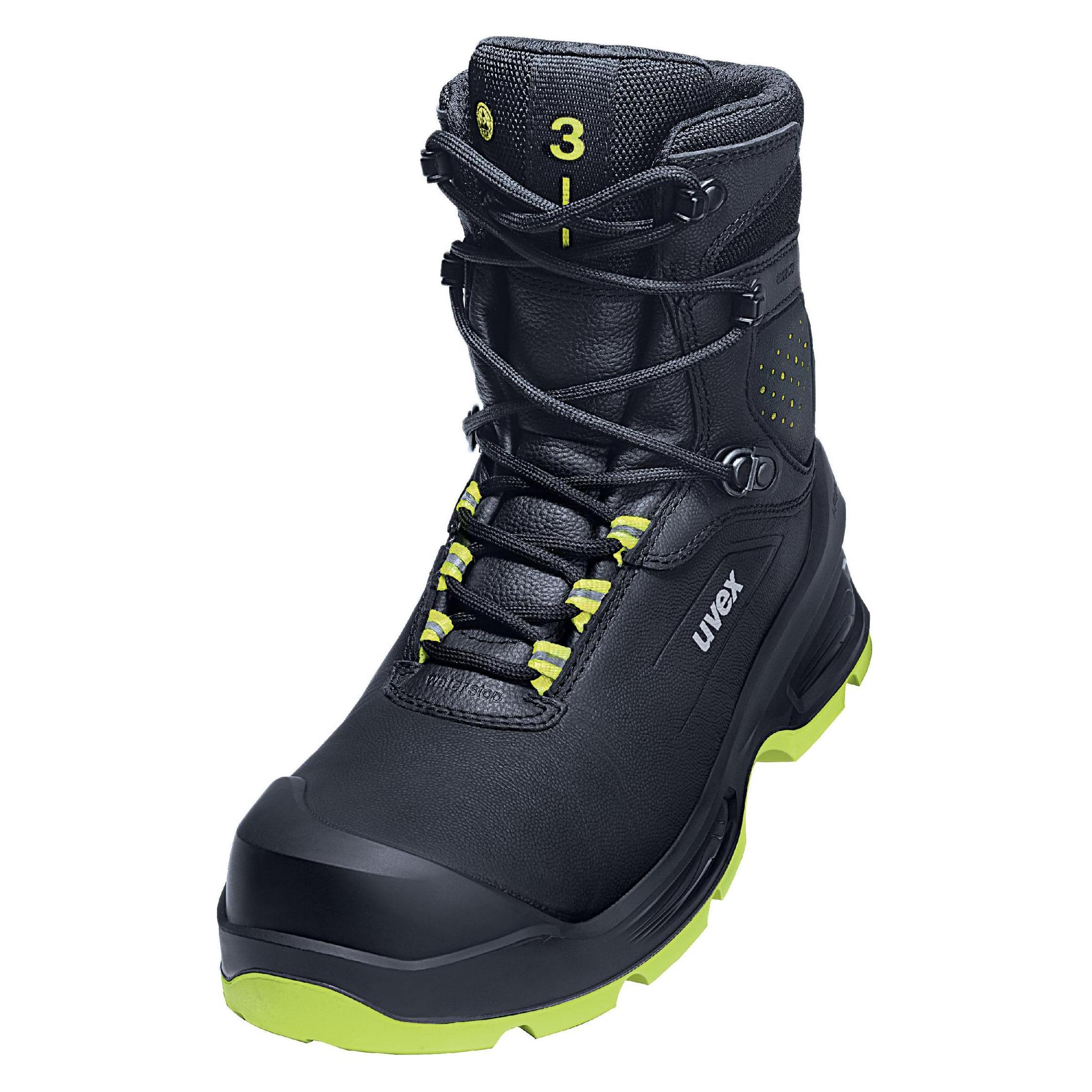 Uvex Stiefel 68751 schwarz/gelb S3 Pur W10 43 6875143