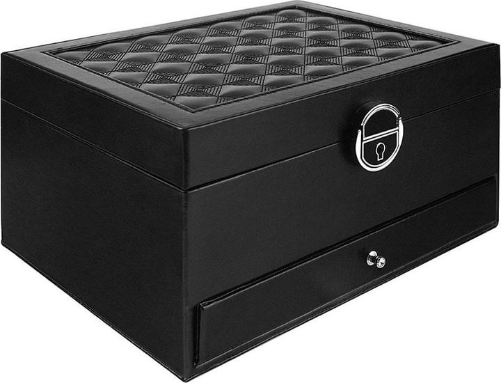 Image du produit JTI Boîte à bijoux matelassée - Noir