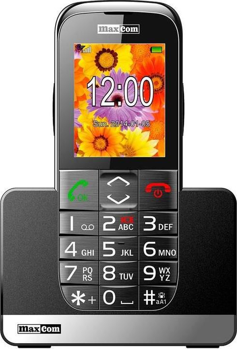 Produktbild Maxcom MM720 (2.2 Zoll) Einsteigertelefon (0.03 GB, Schwarz, 2.20", Single SIM, 2G)