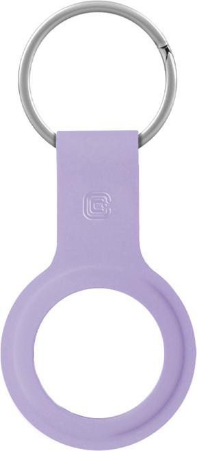 Actual product image Crong Silicone Case with Key Ring - Brelok do Apple AirTag (fioletowy)