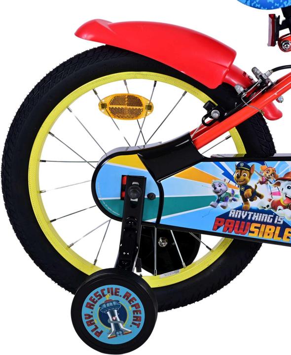 Image du produit Paw Patrol Vélo pour enfants de 16 pouces rouge avec deux freins à main - sécurité et confort en un seul vélo (16")