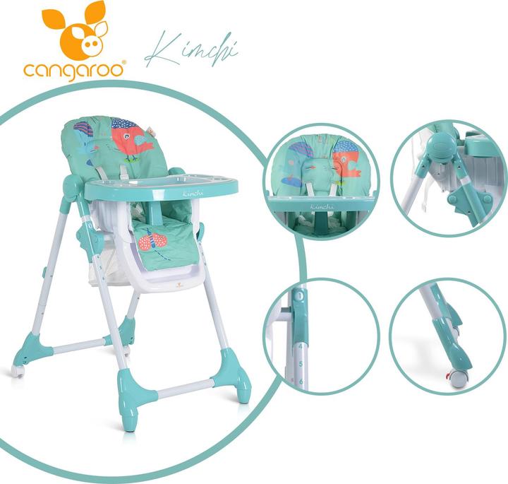 Actual product image Moni Cangaroo high chair Kimchi, foldable (Highchair)