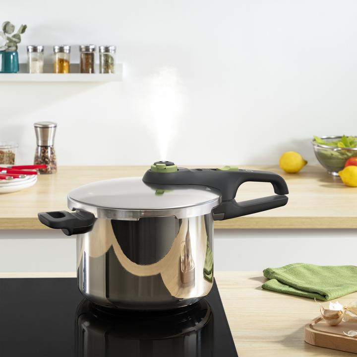 Produktbild Tefal Secure Trendy Schnellkochtopf (25 cm, Dampfkochtopf, Edelstahl)