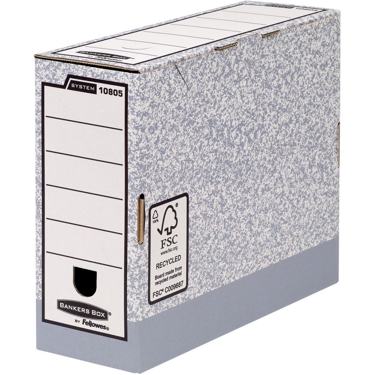 Fellowes, Dokumentenablage, Bankers Box System 100 mm Archiv-/Transportbox (A4)