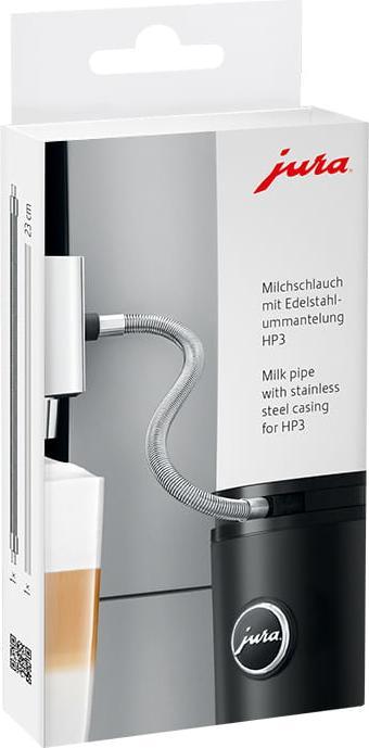 Jura 24114 Milchschlauch mit Edelstahlummantelung HP3 Silber