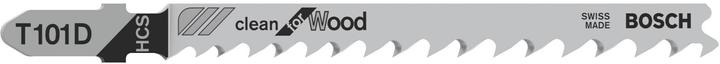 Bosch Professional Zubehör Lame de scie sauteuse T 101 D Clean for Wood, pack de 100
