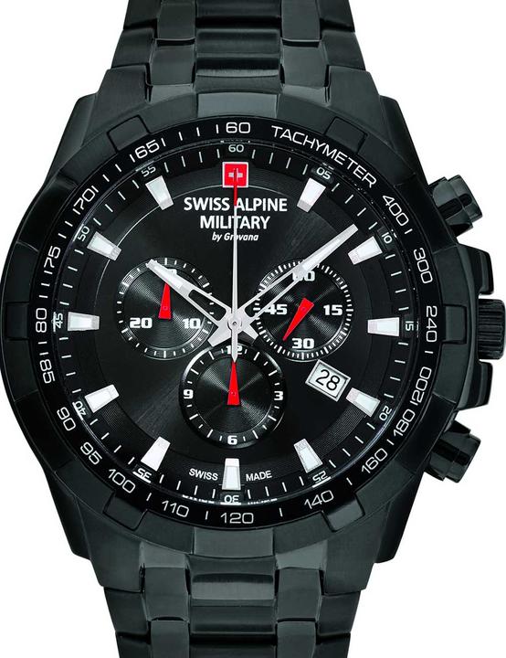 Produktbild Swiss Alpine Military 7043.9277 Star Fighter Saphirglas Chronograph 46mm 10ATM (Chronograph, 46 mm)