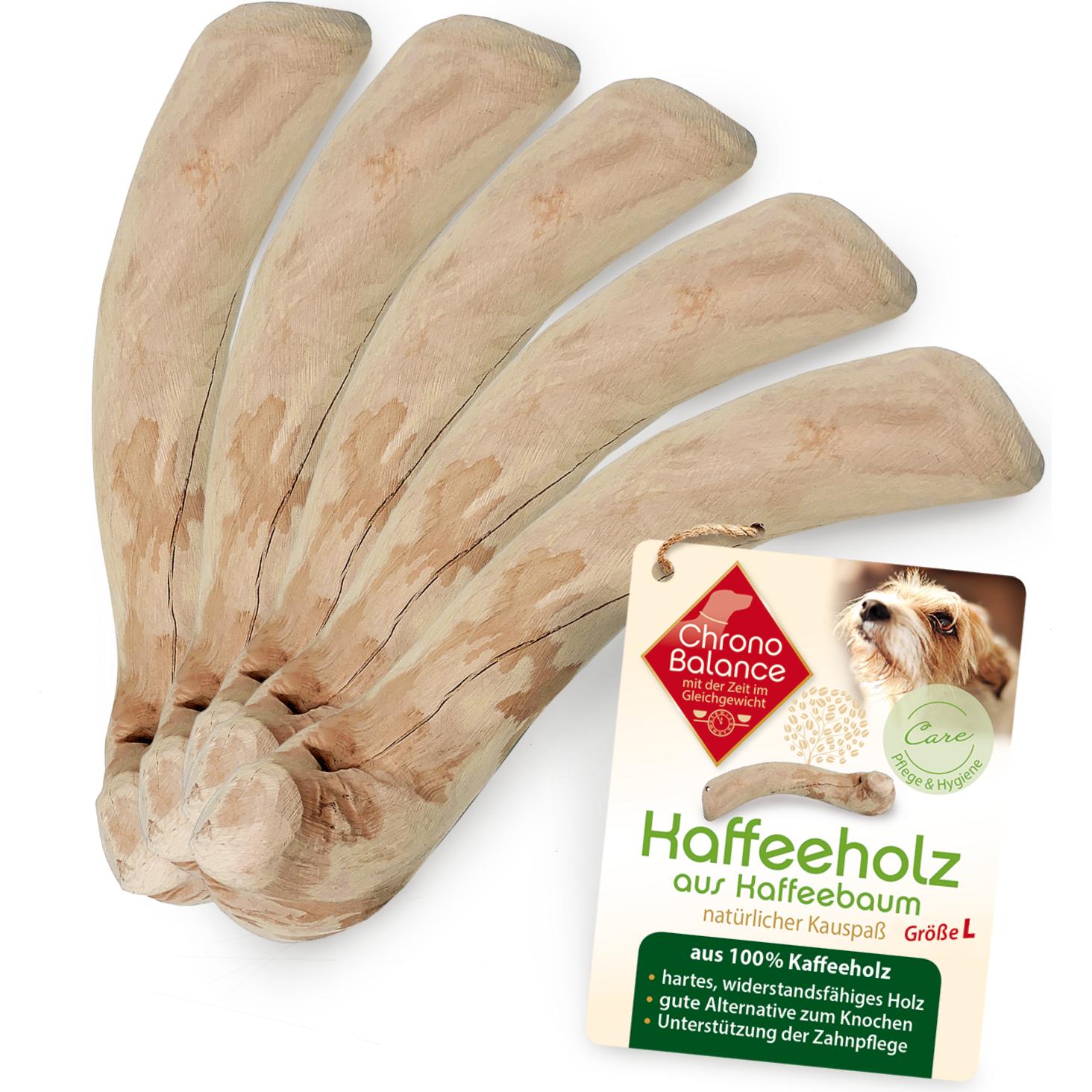 ChronoBalance Kaffeeholz - L (5er Paket), Hundespielzeug
