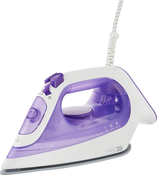 Immagine prodotto Braun Ferro da stiro TexStyle 3 Dry & Steam Purple (2350 W, 160 g/min)