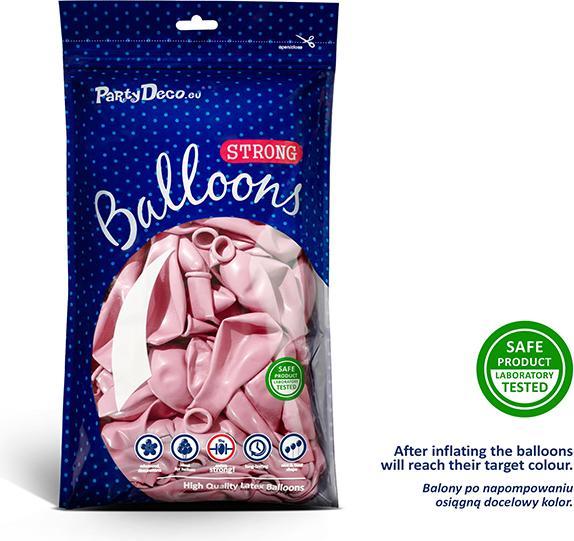 Image du produit Partydeco Strong Balloons 23cm, rose bonbon métallique (1 pkt / 100 pc.) (100 x)