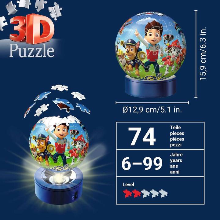 Productafbeelding Ravensburger Paw Patrol Nachtlampje (72 onderdelen)