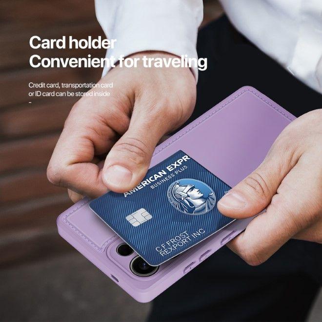 Produktbild Dux Ducis Samsung Galaxy S25 Ultra Magnetic Wallet Case mit Ständer - Lila (Samsung Galaxy S25 Ultra)