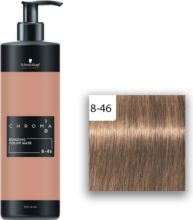 Produktbild Schwarzkopf Professional Chroma ID Bonding Color Mask 8-46 Hellblond Beige Schoko (500 ml)