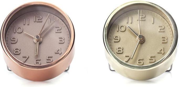 Kikkerland Gold and Copper Alarm Clocks (AC10-A-EU)