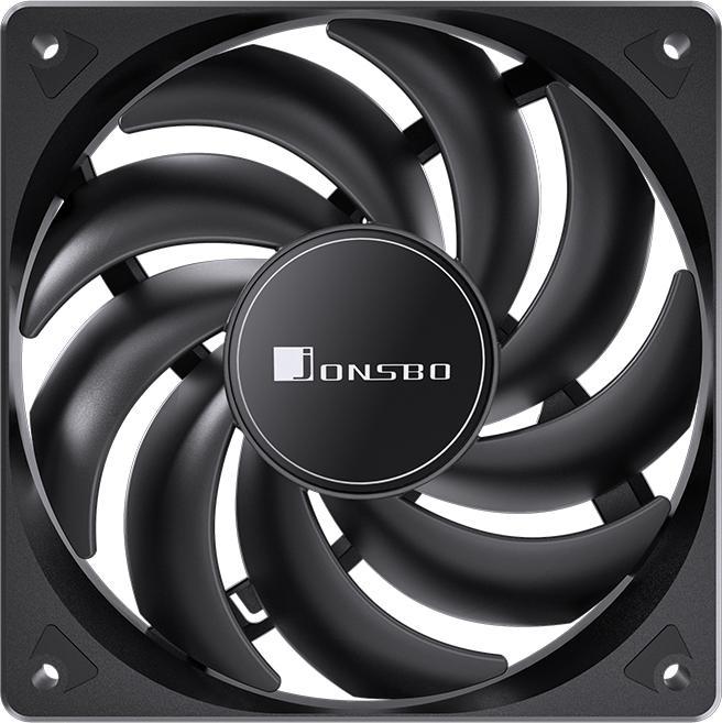 Actual product image Jonsbo CR-3000 CPU Cooler Dual Tower, ARGB - 2x 120 mm, black (160 mm)