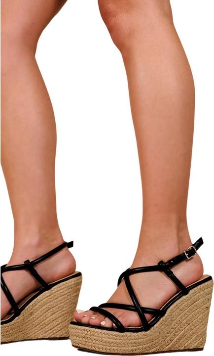 Actual product image Where's That From Womens/Ladies Elen Ankle Strap Wedge (37)