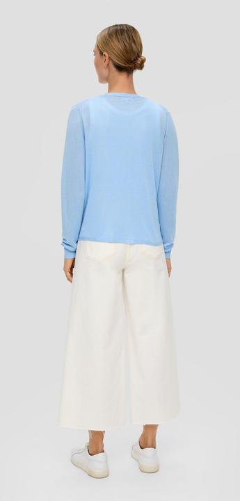 Produktbild s.Oliver Strickjacke Strickjacke aus Viskose-Stretch mit Rippbündchen (42)