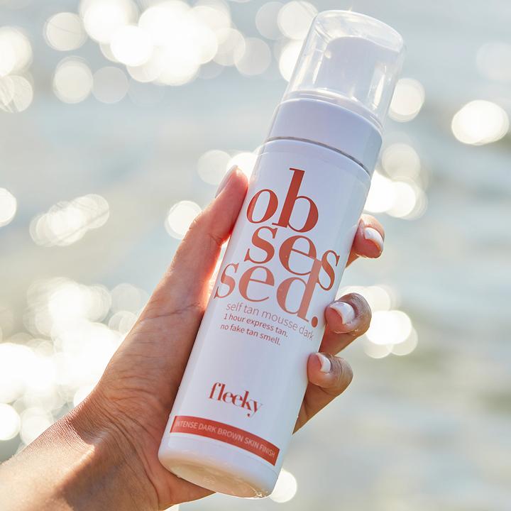 Actual product image Fleeky Self Tan Mousse - Tinted Self Tan Mousse Dark (Self tanning foam, 200 ml)