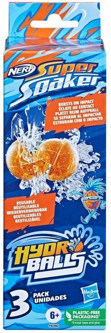 Immagine prodotto Nerf Super Soaker Hydro Balls confezione da 3 palline riutilizzabili e riempibili con acqua.