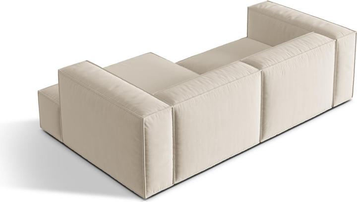 Image du produit Micadoni Canapé D'Angle Droit Modulaire, "Nuria", 3 Places, 147x252x72 Fabriqué en Europe (Canapé modulaire, Canapé d'angle)