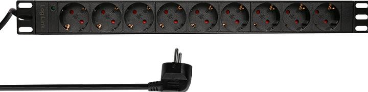 Produktbild LogiLink Stromverteilungseinheit (9x, CEE 7/7, 2 m)