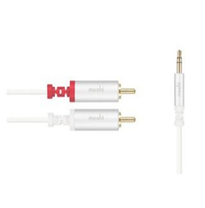Image du produit Moshi Câble RCA Connecteur stéréo 3,5 mm RCA Blanc (1.80 m, Câbles Cinch)
