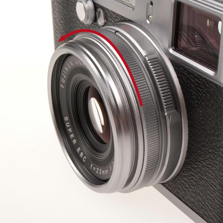 Produktbild JJC LH JX100 Fuji Zonnekap Zilver