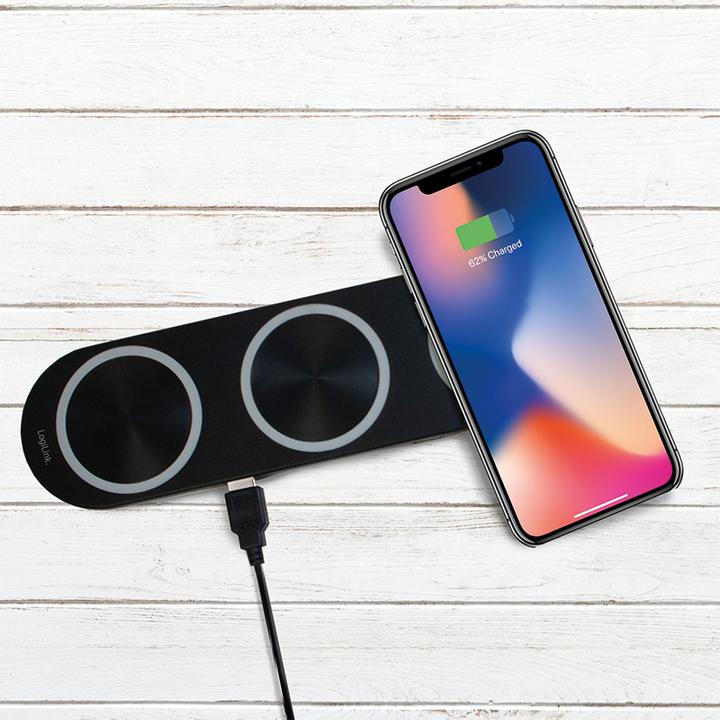Actual product image LogiLink Wireless table charger (15 W)