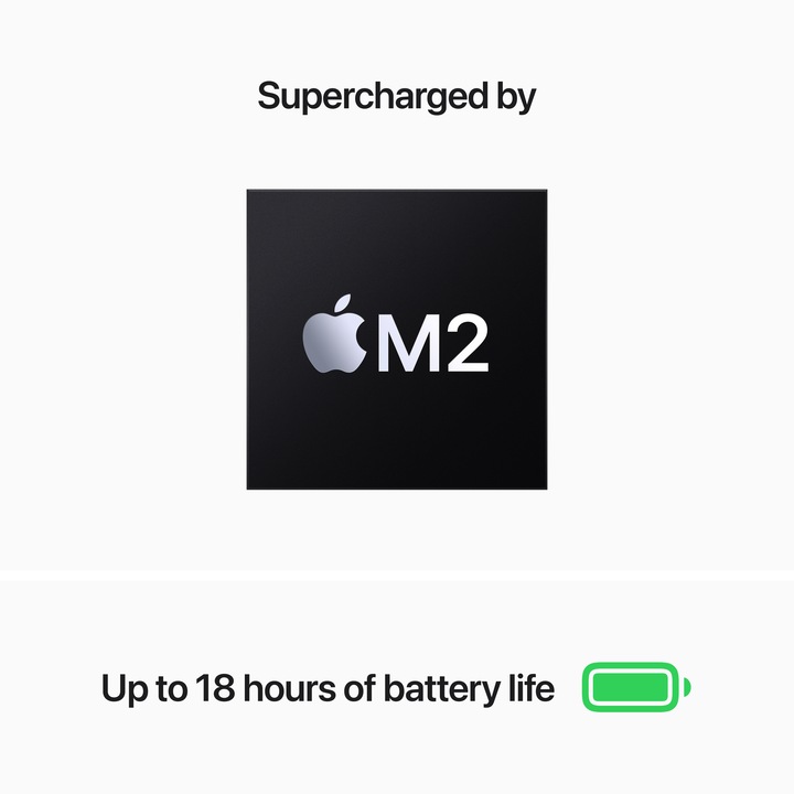 Produktbild Apple MacBook Air – 2022 (13.60", M2, 16 GB, 1000 GB, US)