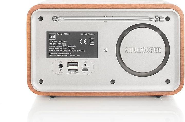 Produktbild Dual Tischradio DCR 51 (DAB+, FM, Bluetooth)