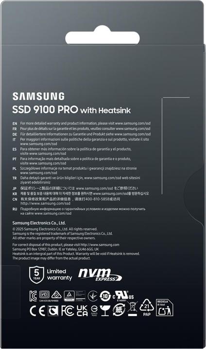Produktbild Samsung 9100 PRO mit Heatsink (2000 GB, M.2 2280)