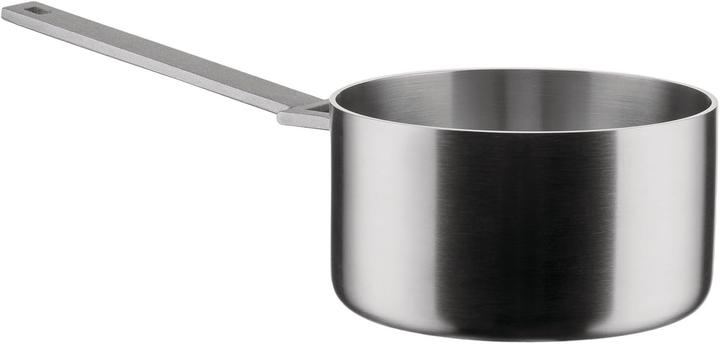 Produktbild Alessi Stielkasserolle CONVIVIO silberfarben (Kochtopf, Stielkasserolle, Aluminium, Edelstahl, 16 x 9 cm)