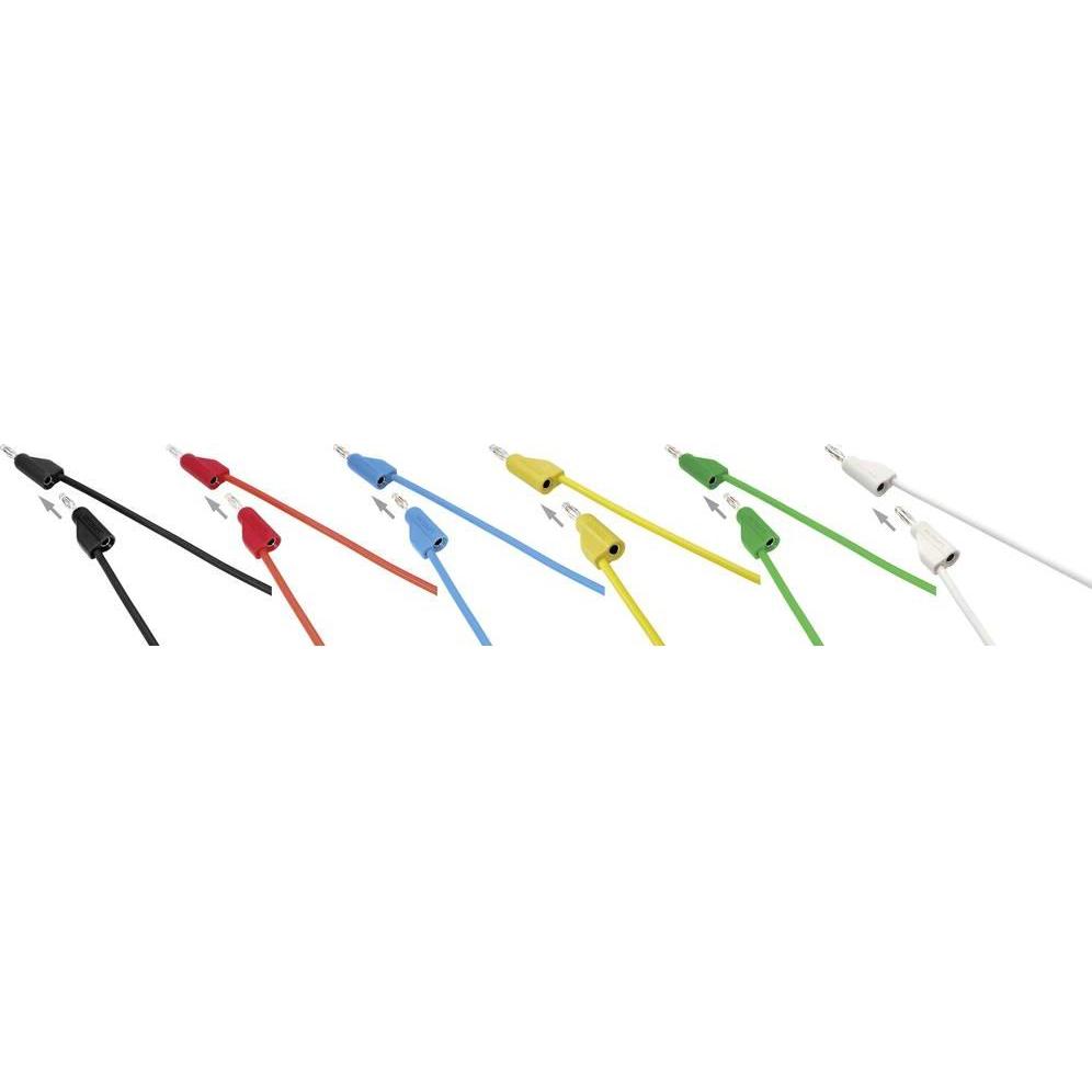 Voltcraft, Kabelleitung, Hochflexible Messleitungen SET 2.0 m 30 V/AC, 60 V/DC 10 A (2 m)