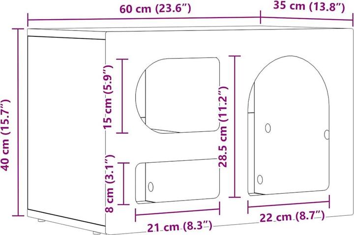 Actual product image vidaXL TV-Schränk (35 x 60 x 40 cm)