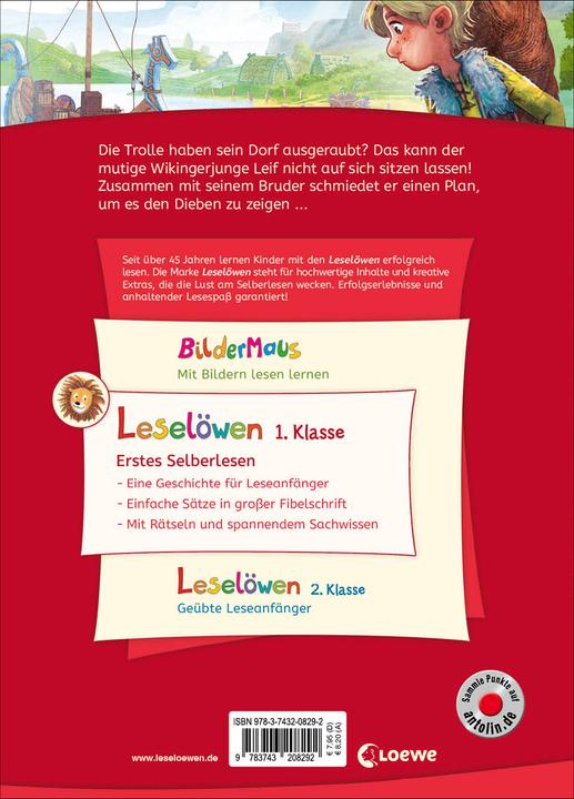 Produktbild Leselöwen 1. Klasse - Der mutigste Wikinger der Welt (Deutsch, Fabian Lenk, Loewe Erstlesebücher, Max Meinzold, 2022)