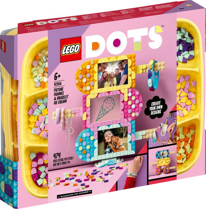 Productafbeelding LEGO IJsco fotolijstje & armband (41956, LEGO stippen)