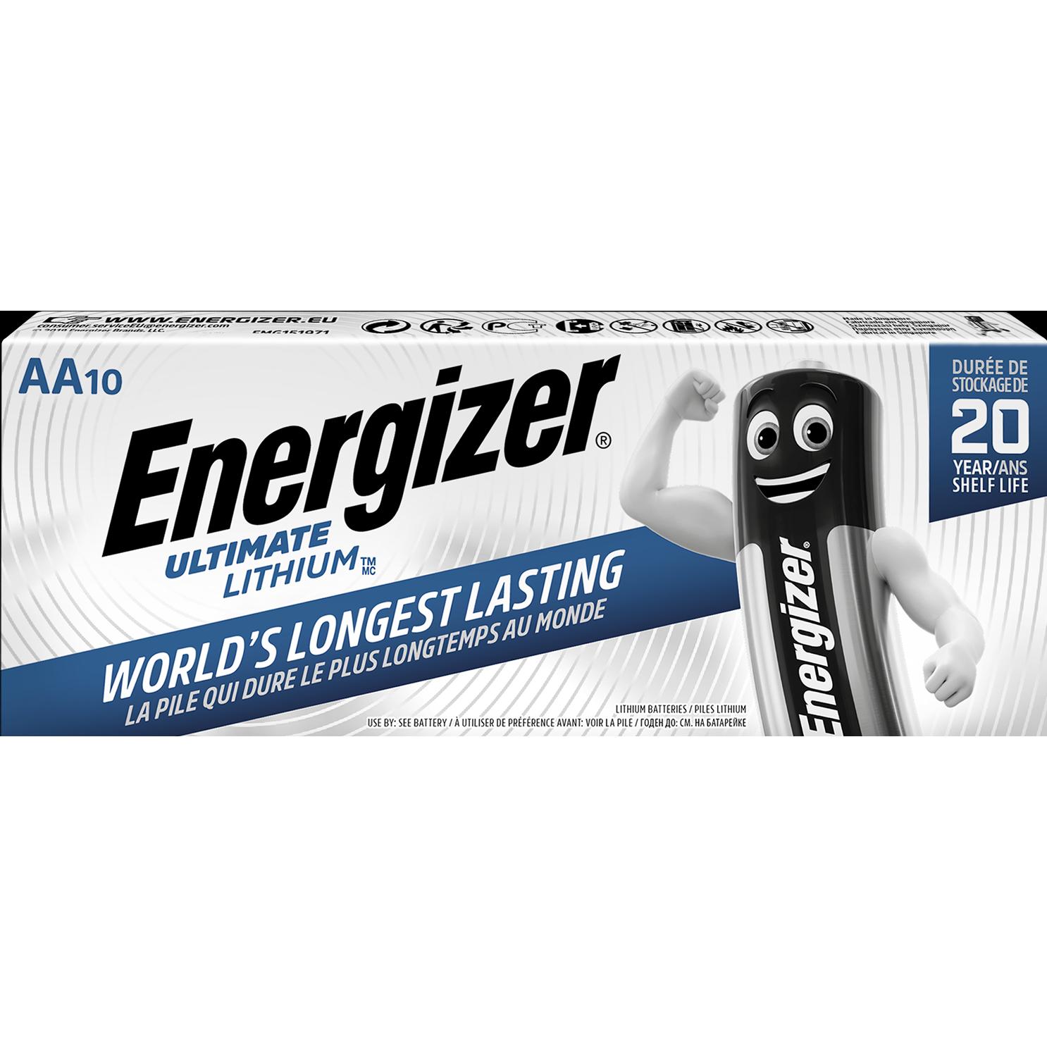 Thumbnail - Energizer Ultimate Lithium (10 Stk., AA, 3000 mAh), Batterien + Akkus