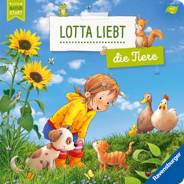 Ravensburger Lotta ama gli animali - Prime nozioni sugli animali (Tedesco)
