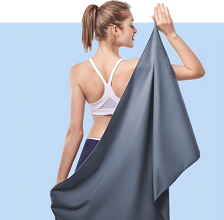 Actual product image Hermex Fitnesshandtuch Mikrofaser-Sporthandtuch Strandtuch Badetuch