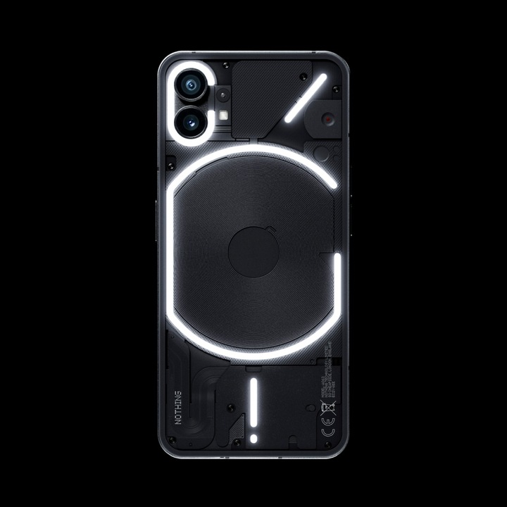 Immagine prodotto Nothing Phone (1) con Ear (Stick) (256 GB, Nero, 6.55", Doppia SIM, 50 Mpx, 5G)